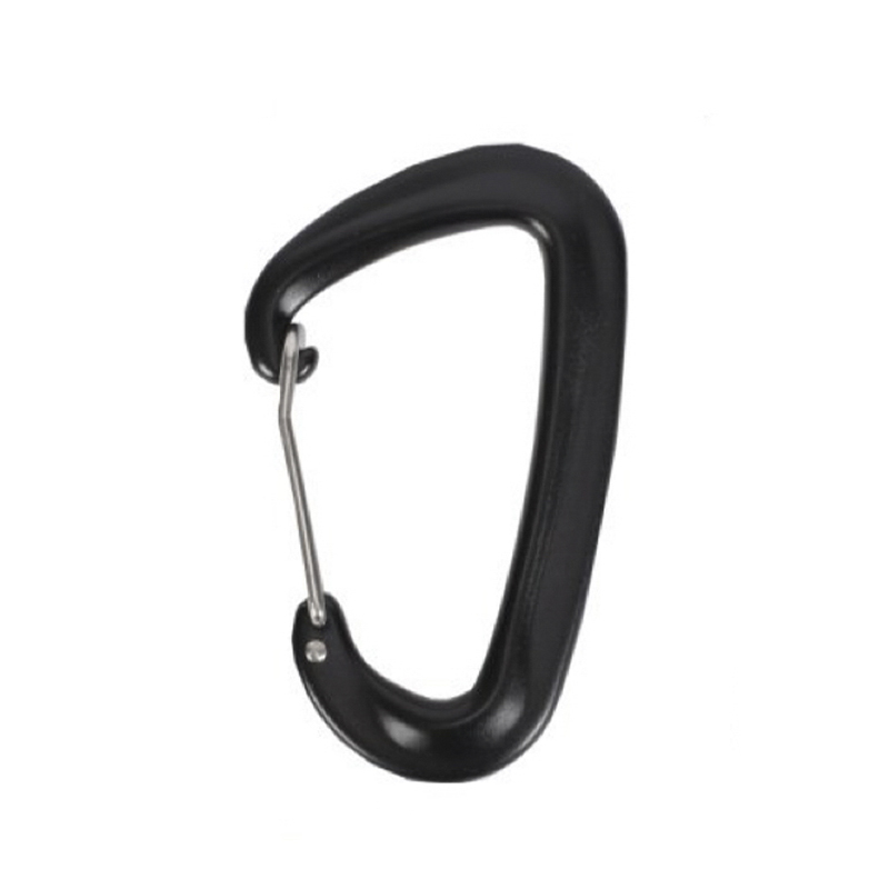 HT-G-0003 alumínium karabiner kézi csavarózáras mechanizmussal